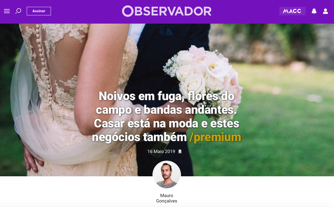 Cátia Silva, uma casamenteira fora da caixa diz o Observador